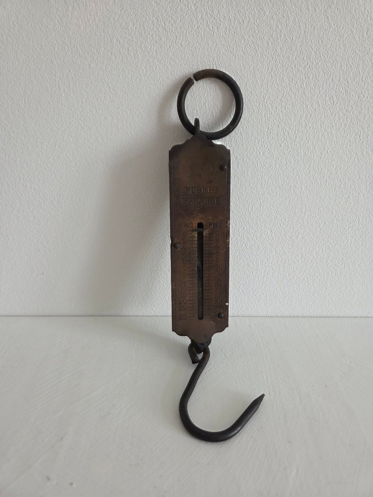 messing weegapparaat pocket balance gebruikssporen