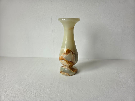 onyx-vaas-crème-met-bruine-oranje-adering-jaren-70