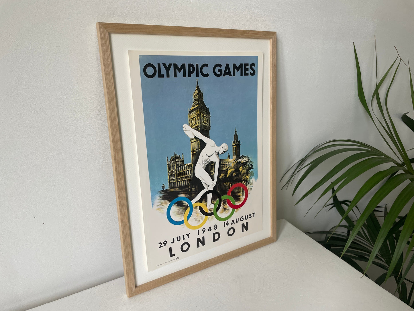 olympische ringen poster Londen 1948