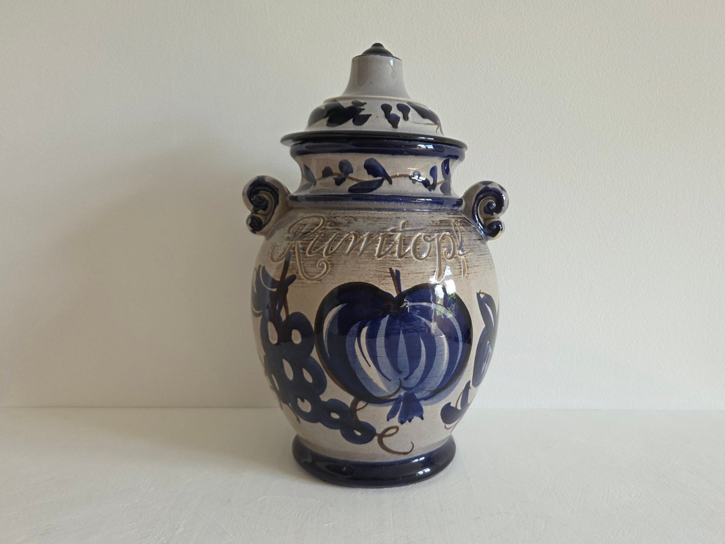 vintage Rumtopf pot hoogte 36 cm W Germany jaren 70