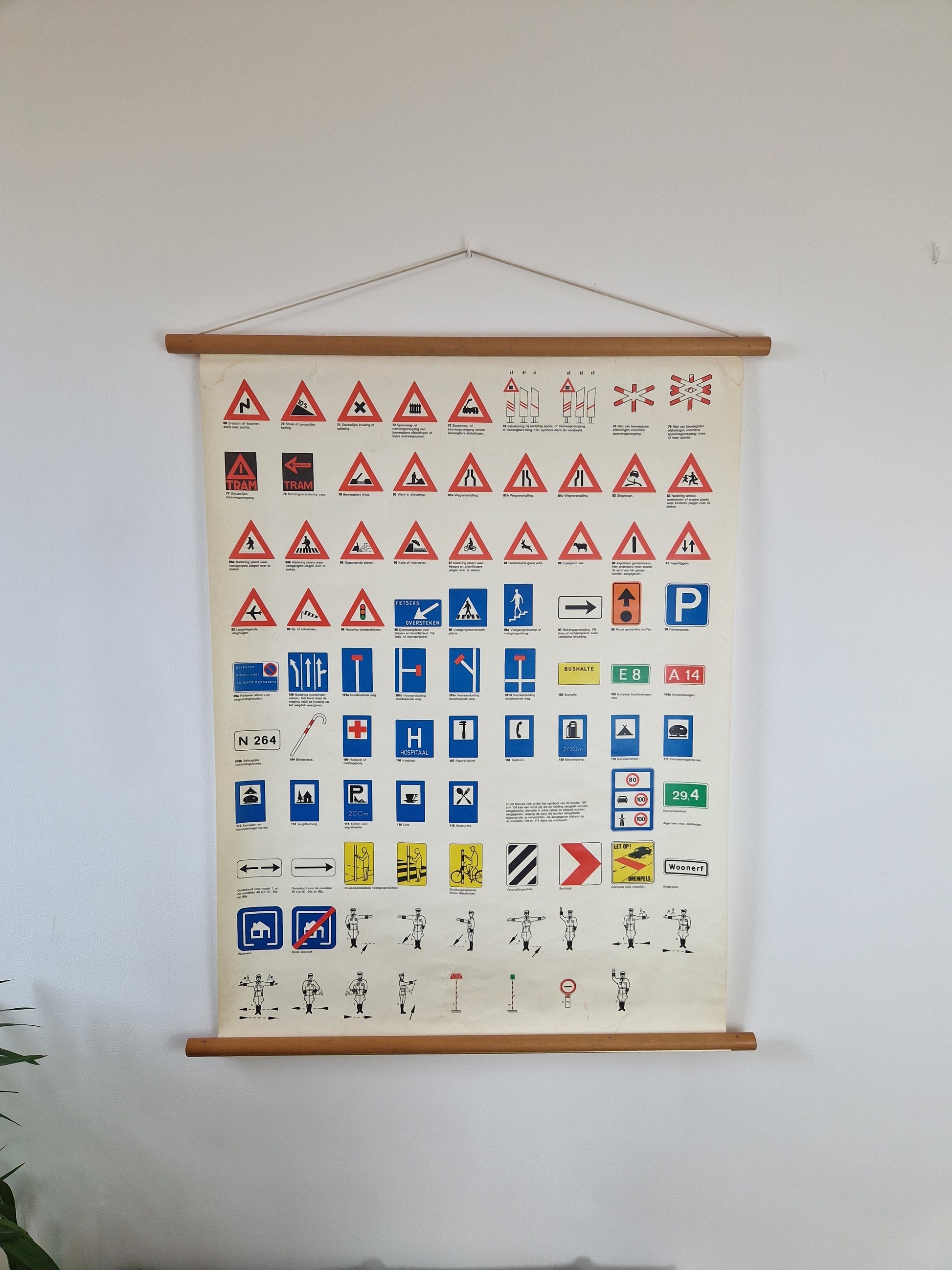 decoratieve schoolkaart verkeer en verkeersborden