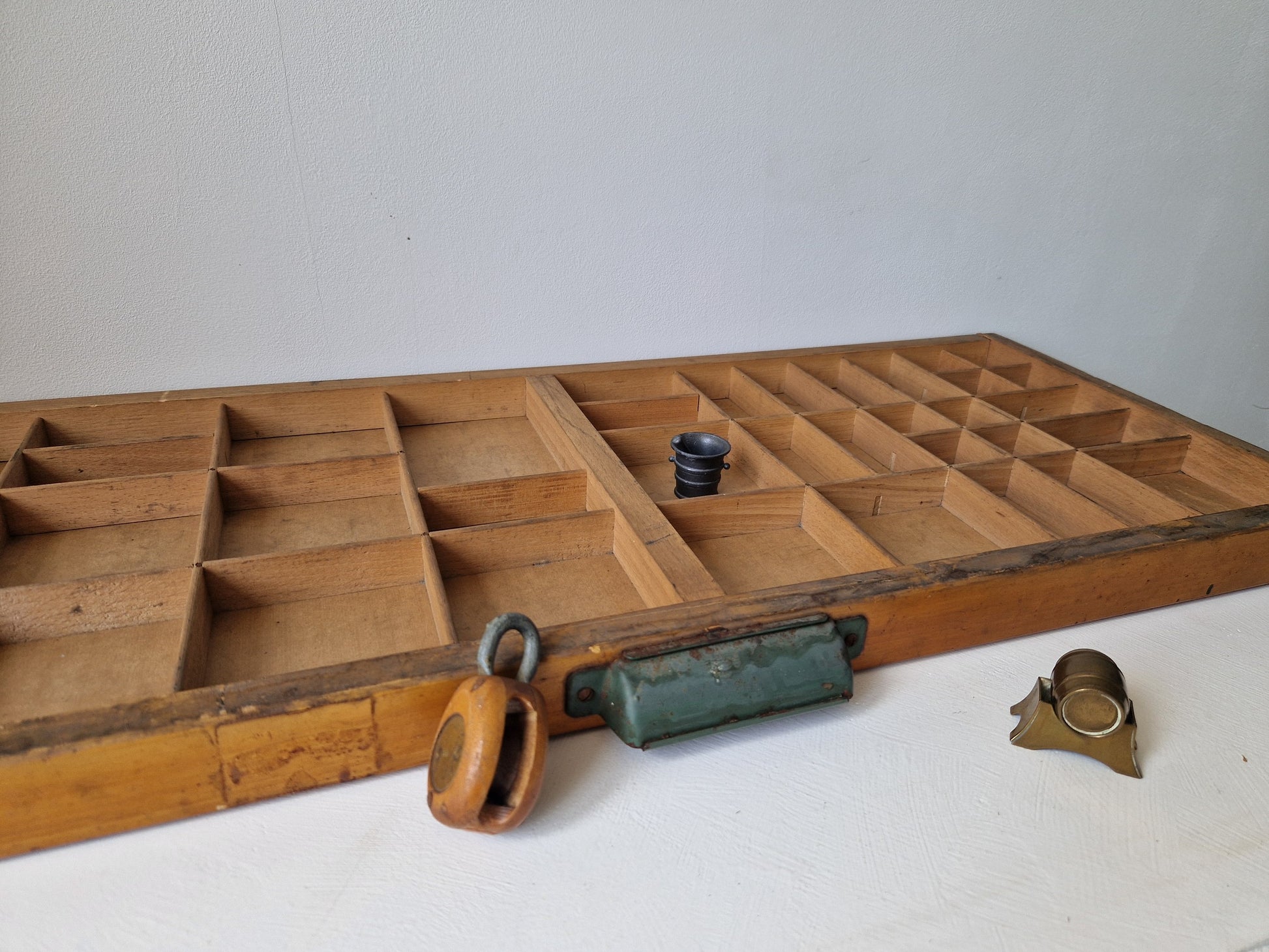 brocante decoratie kastje met handgreep