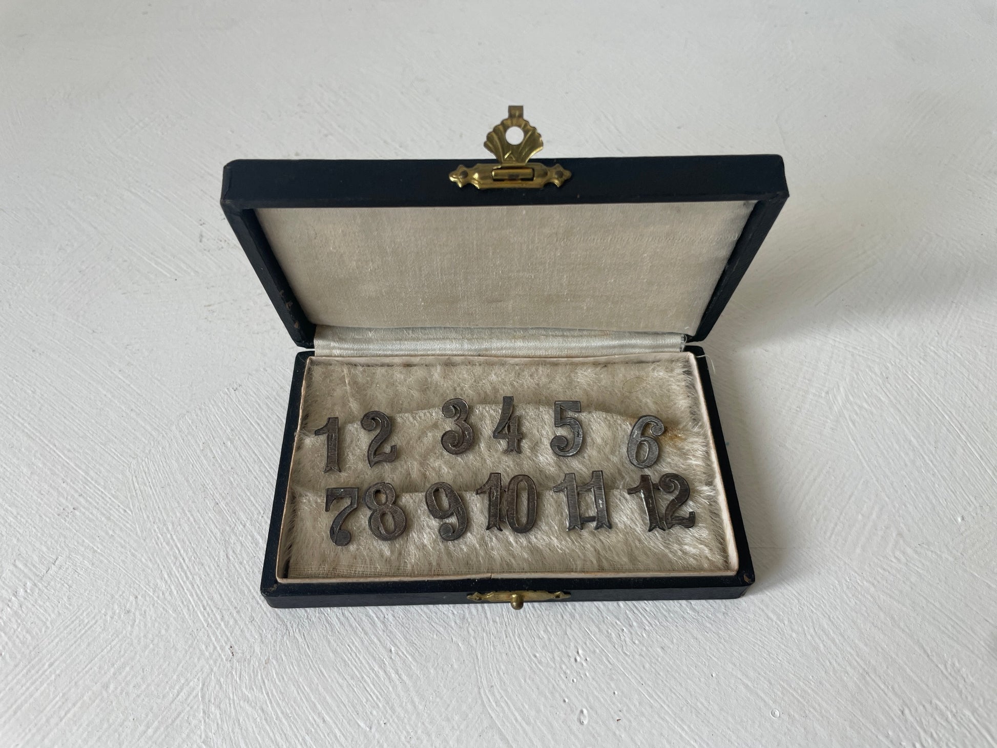 vintage tafelnummers voor glazen antiek en zilver